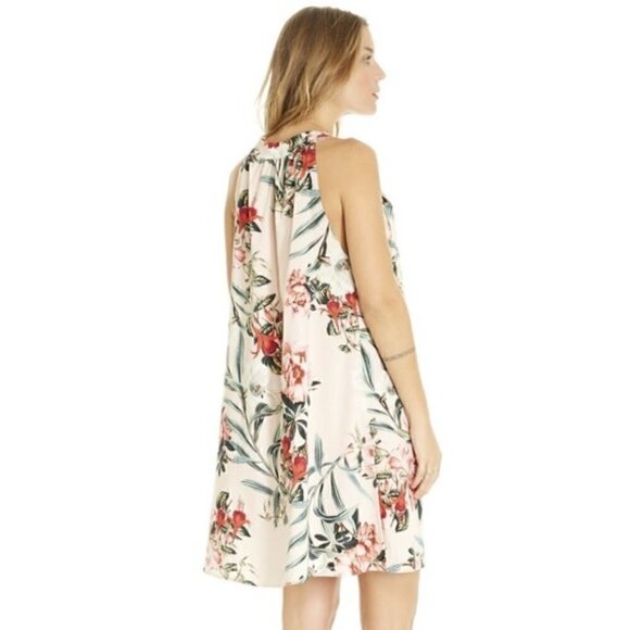 Maison Du Soir Night Dress M Emmie Floral Twist Strap Luxury Sleepwear Vacation - Picture 8 of 13